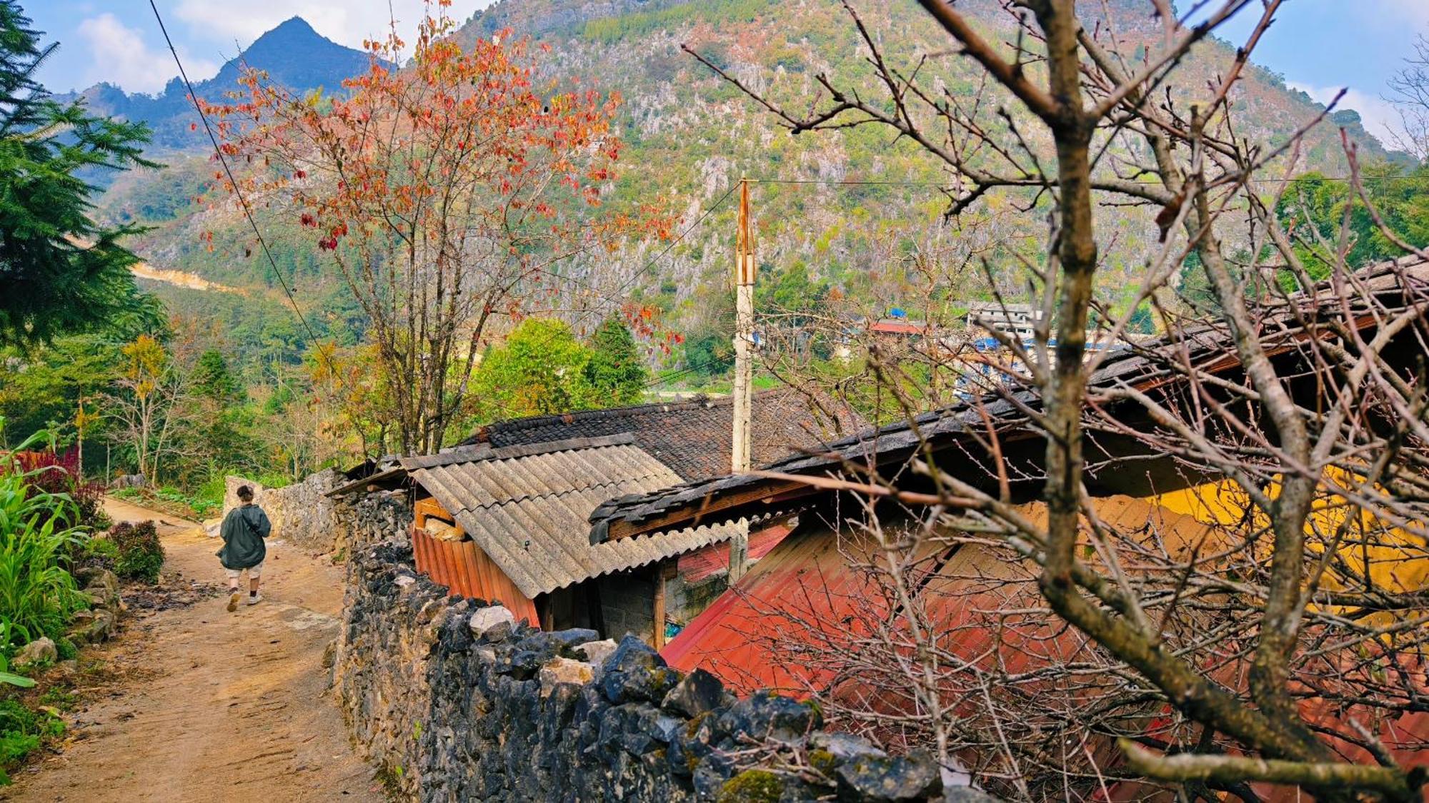 Nha Co Lao Xa Homestay Hmong & Bungalow Air Conditioner Dồng Van Bagian luar foto